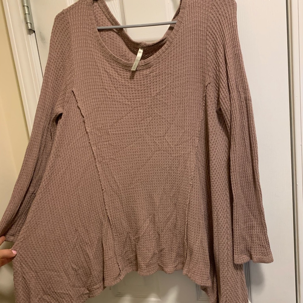 Mono B Flowy Long Sleeve Shirt